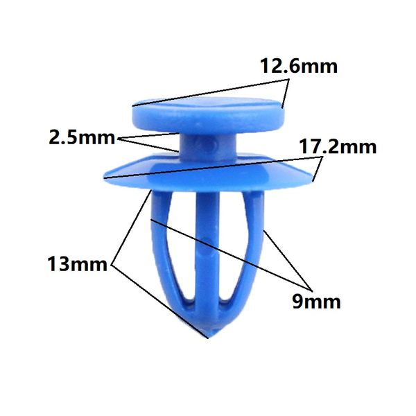 blue trim panel retainer for gm toyota in 9mm hole door guard plate retaining clips fastener rivet
blue trim panel retainer for gm toyota in 9mm hole door guard plate retaining clips fastener rivet