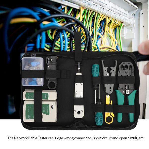 14pcs tool kit network repair tool kit net computer maintenance tools+storage pouch network cable tester
14pcs tool kit network repair tool kit net computer maintenance tools+storage pouch network cable tester
