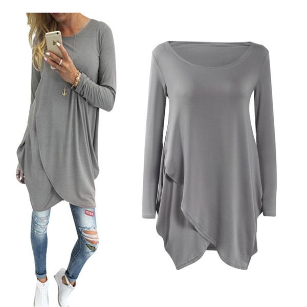 2017 new fashion women dress casual spring o-neck mini loose solid natural draped long sleeves gary party club plus size dresses, Black;gray
2017 new fashion women dress casual spring o-neck mini loose solid natural draped long sleeves gary party club plus size dresses, Black;gray