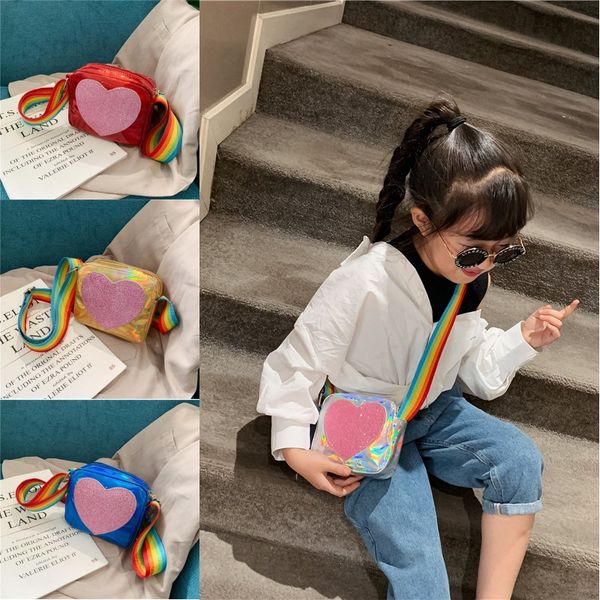 coin purse for girl handbag children wallet kid shoulder bag rainbow laser heart bag baby mini coin bag, Black
coin purse for girl handbag children wallet kid shoulder bag rainbow laser heart bag baby mini coin bag, Black