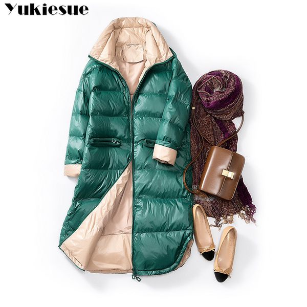 new winter ultra light white duck down jacket women slim down long coat parkas female warm parkas snow outwear oversize jackets, Black
new winter ultra light white duck down jacket women slim down long coat parkas female warm parkas snow outwear oversize jackets, Black