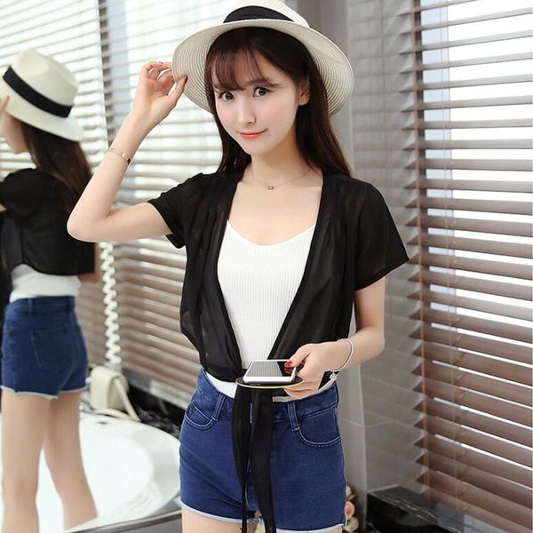 women coat short sleeves open stitch shrug short bolero ladies solid fashion solid lace femmel outerwear jackets 2019, White;black
women coat short sleeves open stitch shrug short bolero ladies solid fashion solid lace femmel outerwear jackets 2019, White;black
