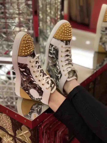 супер обувь париж toe шипов красной подошва orlato мужского flats red bottom тапок для женщин, для мужчин обуви листвы печати тренера неподд, Black
супер обувь париж toe шипов красной подошва orlato мужского flats red bottom тапок для женщин, для мужчин обуви листвы печати тренера неподд, Black