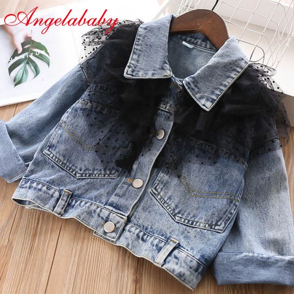 girls spring and autumn denim kids lapel lace coats long sleeve princess jackets for children outerwear clothing, Blue;gray
girls spring and autumn denim kids lapel lace coats long sleeve princess jackets for children outerwear clothing, Blue;gray