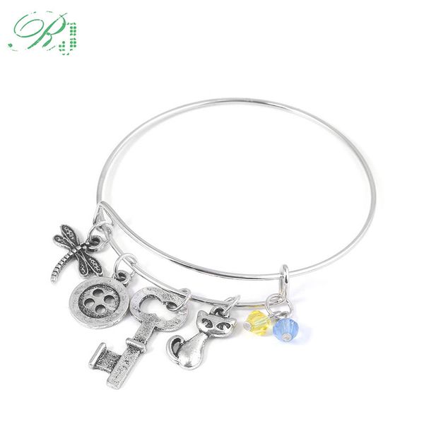 rj halloween jewelry new movie coraline bracelets bangles dragonfly button key charms wrist cuff women men girl bijoux gift, Black
rj halloween jewelry new movie coraline bracelets bangles dragonfly button key charms wrist cuff women men girl bijoux gift, Black