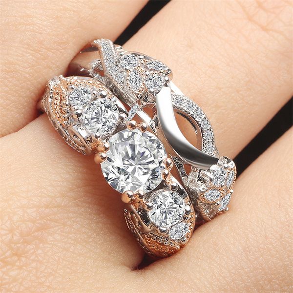 s925 sliver butterfly zircon diamond ring set female rose flower wedding bizuteria gemstone fashion anillos de ring jewelry, Golden;silver
s925 sliver butterfly zircon diamond ring set female rose flower wedding bizuteria gemstone fashion anillos de ring jewelry, Golden;silver