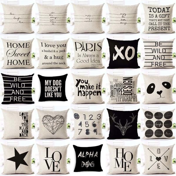 letter love home cushion covers cotton linen black white pillow cover sofa bed nordic decorative pillow case almofadas 45x45cm
letter love home cushion covers cotton linen black white pillow cover sofa bed nordic decorative pillow case almofadas 45x45cm