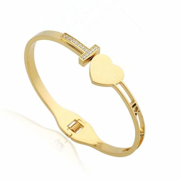 fashion designer jewelry women bracelets t bracelet fashion zircon love bracelet ing, Black