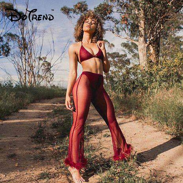 2019 new flare see through mesh pants faux fur high waist pants 2018 new casual sheer party club long transparent, Black;white
2019 new flare see through mesh pants faux fur high waist pants 2018 new casual sheer party club long transparent, Black;white