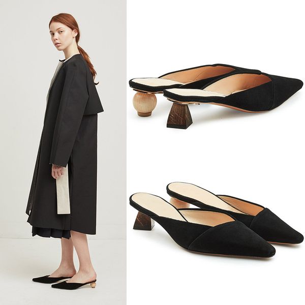 boussac geometric heel women sandals wood ball heel mule sandals shoes slip on summer women swb0169, Black
boussac geometric heel women sandals wood ball heel mule sandals shoes slip on summer women swb0169, Black