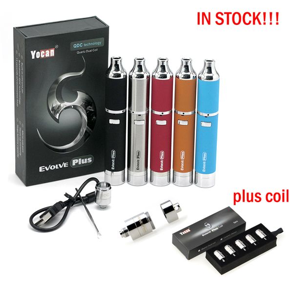 В НАЛИЧИИ!! Аутентичные Yocan Evolve Plus Kit Воск Pen с 1100mAh батареи ППЭС Кварц Dual Coil Керамические катушки E Cigarette
В НАЛИЧИИ!! Аутентичные Yocan Evolve Plus Kit Воск Pen с 1100mAh батареи ППЭС Кварц Dual Coil Керамические катушки E Cigarette