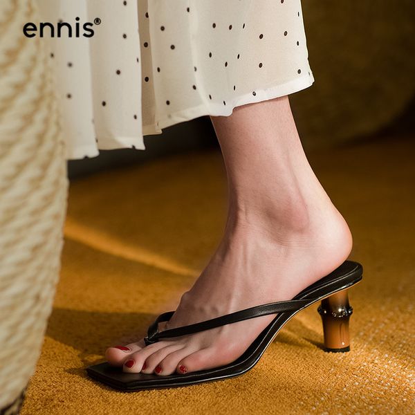ennis flip flops women sandals genuine leather high heel slippers ladies slides roman fashion summer shoes s0038, Black
ennis flip flops women sandals genuine leather high heel slippers ladies slides roman fashion summer shoes s0038, Black