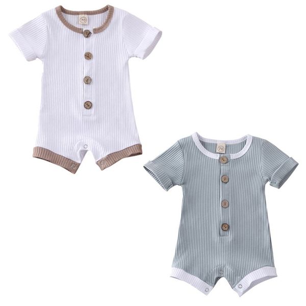 baby boys girls clothing newborn infant baby boys girls ribbed button short sleeve o-neck rompers jumpsuits cotton outfit 0-18m, Blue
baby boys girls clothing newborn infant baby boys girls ribbed button short sleeve o-neck rompers jumpsuits cotton outfit 0-18m, Blue