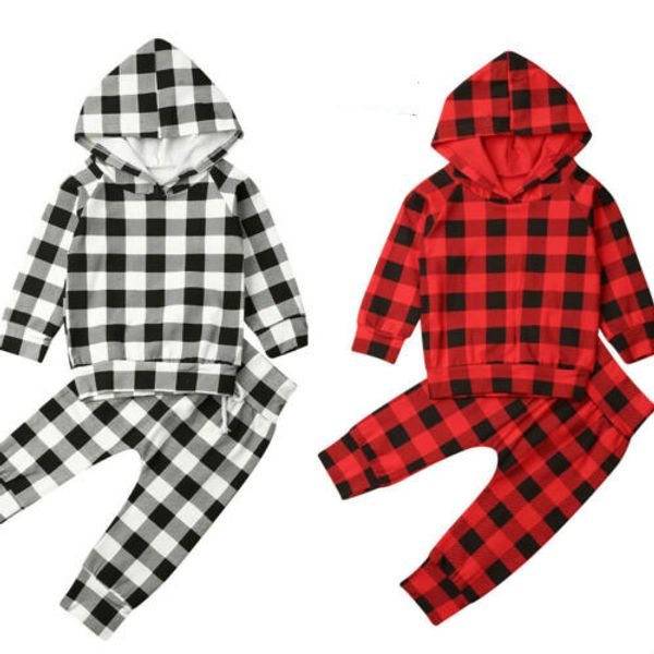 xmas toddler baby girl boy clothes sets plaid print hooded pants tracksuit outfits sports clothes, White
xmas toddler baby girl boy clothes sets plaid print hooded pants tracksuit outfits sports clothes, White