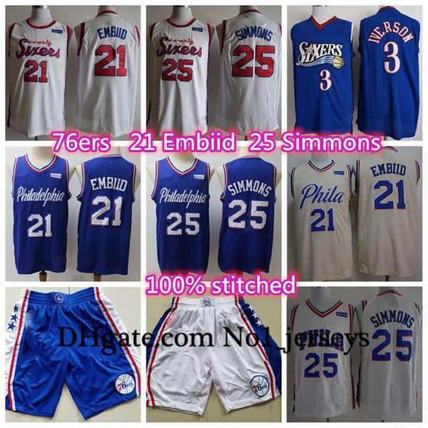 мужчины 2020 филадельфия нба 76ers joel 21 embiid джерси бен 25 симмонс джимми 23 butler аллен айверсон 3 basketball трикотажных изделий, Black;red
мужчины 2020 филадельфия нба 76ers joel 21 embiid джерси бен 25 симмонс джимми 23 butler аллен айверсон 3 basketball трикотажных изделий, Black;red