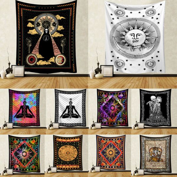 sun skull tapestry wall hanging mandala tapestry gothic bedspread art home decor
sun skull tapestry wall hanging mandala tapestry gothic bedspread art home decor