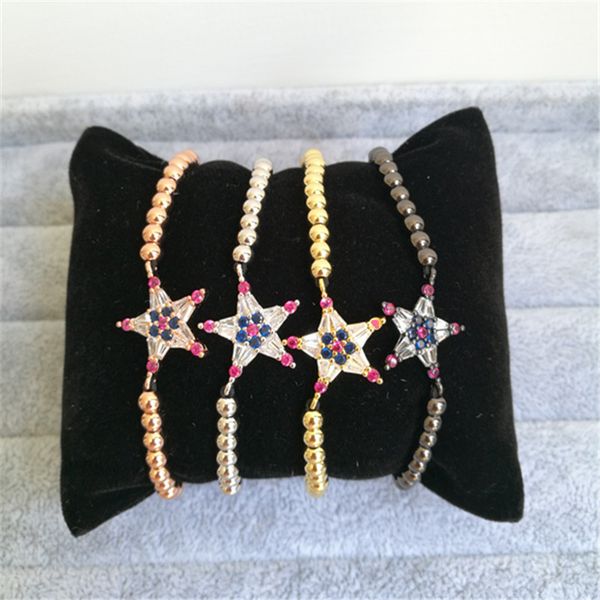 10pcs/lot 4mm brass bead handmade black rope bracelet small mini star rainbow jewelry bracelet
10pcs/lot 4mm brass bead handmade black rope bracelet small mini star rainbow jewelry bracelet