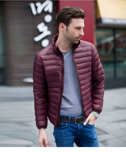 white duck down jacket men ultralight down jacket outdoors stand collar winter parka men jacket1, Black
white duck down jacket men ultralight down jacket outdoors stand collar winter parka men jacket1, Black