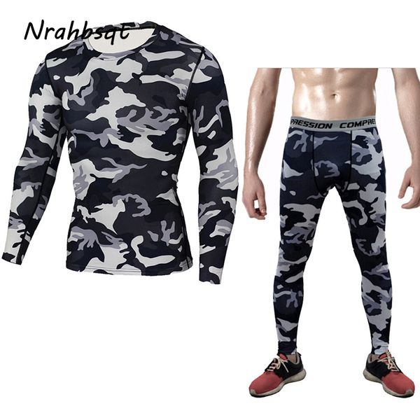 nrahbsqt four seasons men sport running set camouflage two piece suit men compression suit sets warm training clothes rs047, Black;blue
nrahbsqt four seasons men sport running set camouflage two piece suit men compression suit sets warm training clothes rs047, Black;blue