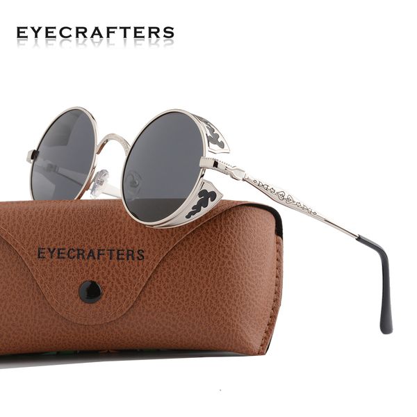 silver metal black round polarized sunglasses mens gothic steampunk sunglasses womens fashion retro vintage mirrored sun glasses, White;black
silver metal black round polarized sunglasses mens gothic steampunk sunglasses womens fashion retro vintage mirrored sun glasses, White;black