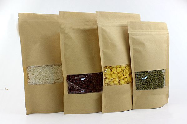 18*30+5 20pcs brown self zip lock kraft paper bags with window for gifts sweets and candy jewelry retail package paper
18*30+5 20pcs brown self zip lock kraft paper bags with window for gifts sweets and candy jewelry retail package paper