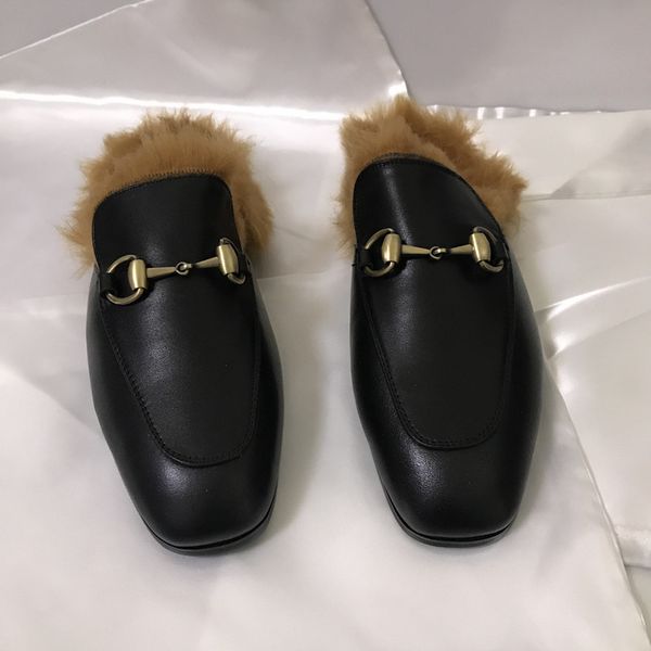 quan chi-hsien is the same type of horse - held kangaroo fur slippers women leather flat loafers muller shoes, Black
quan chi-hsien is the same type of horse - held kangaroo fur slippers women leather flat loafers muller shoes, Black