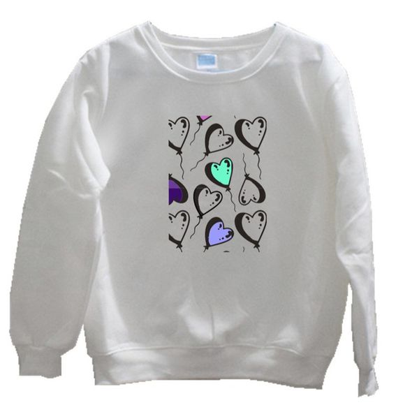 women's sweatshirt cartoon heart-shaped balloon print sweatshirt autumn and winter new long-sleeved casual pullover, Black
women's sweatshirt cartoon heart-shaped balloon print sweatshirt autumn and winter new long-sleeved casual pullover, Black