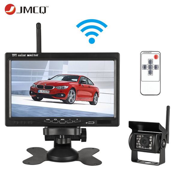 jmcq 7" tft жк-беспроводной монитор автомобиля hd дисплей камера заднего вида система парковки для заднего вида автомобиля монитор для работ
jmcq 7" tft жк-беспроводной монитор автомобиля hd дисплей камера заднего вида система парковки для заднего вида автомобиля монитор для работ