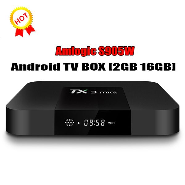 

Android 7.1 OTT TV Box Tx3 Mini Amlogic S905W Четырехъядерный процессор 2 ГБ 16 ГБ 4K Smart Streaming Media Player 1 ГБ