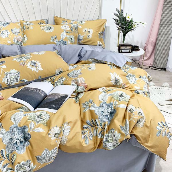 european elegant yellow flower bedding set girl,full king 60 cotton double home textile bed sheet pillow case quilt cover
european elegant yellow flower bedding set girl,full king 60 cotton double home textile bed sheet pillow case quilt cover
