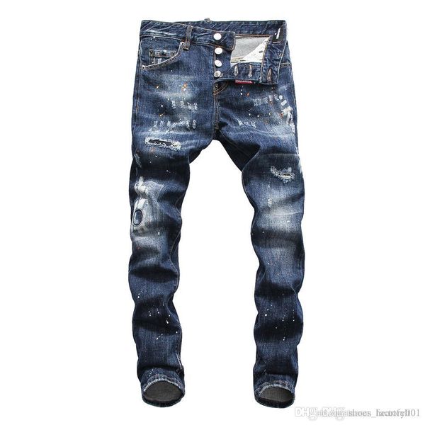 brand jeans mens luxury designer jeans baggy biker high waisted ripped rock revival black skinny men jean jeckets long pants trousers 076, Blue 
brand jeans mens luxury designer jeans baggy biker high waisted ripped rock revival black skinny men jean jeckets long pants trousers 076, Blue