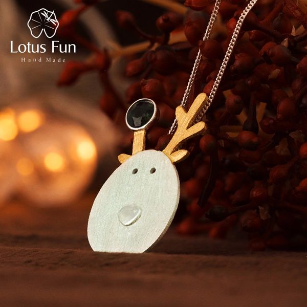 lotus fun real 925 sterling silver natural handmade fine jewelry christmas joys cute reindeer pendant without necklace gift, Golden;white
lotus fun real 925 sterling silver natural handmade fine jewelry christmas joys cute reindeer pendant without necklace gift, Golden;white