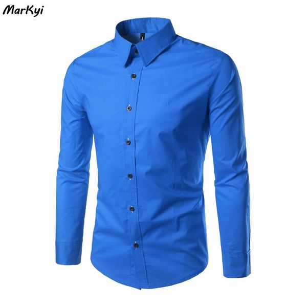 markyi 2020 new solid casual shirts for men business long sleeve checkered shirt men slim fit, White;black
markyi 2020 new solid casual shirts for men business long sleeve checkered shirt men slim fit, White;black