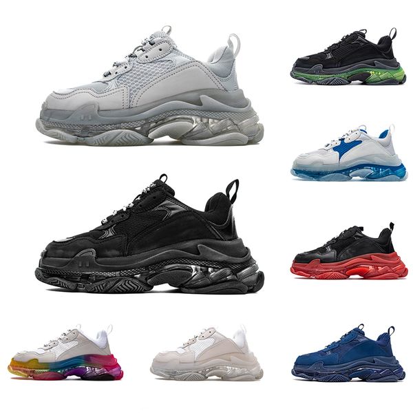 paris 17fw triple s designer casual shoes old dad sneakers triple black white bubble soles mens womens platform sports size 36-45
paris 17fw triple s designer casual shoes old dad sneakers triple black white bubble soles mens womens platform sports size 36-45