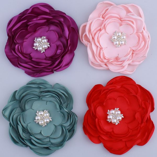 50pcs 9.2cm new satin fabric burned flowers with rhinestone pearl for hair accessories chiffon flower for headbands clothes, Slivery;white
50pcs 9.2cm new satin fabric burned flowers with rhinestone pearl for hair accessories chiffon flower for headbands clothes, Slivery;white
