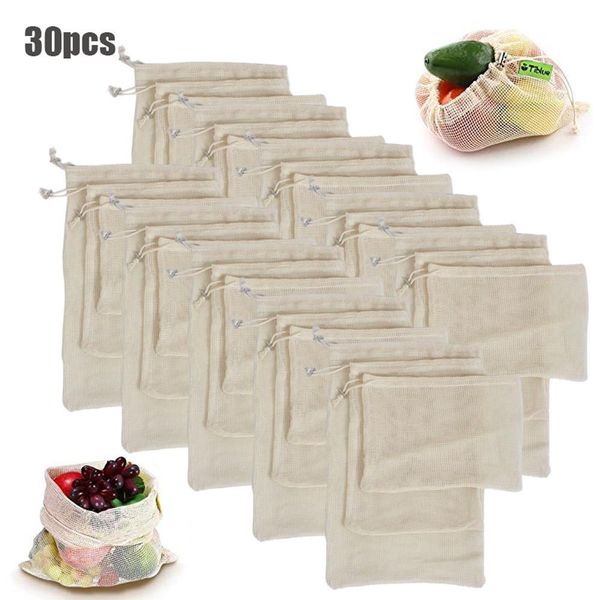 30pcs reusable cotton vegetable bags eco friendly produce home kitchen fruit and vegetable storage mesh bags with drawstring
30pcs reusable cotton vegetable bags eco friendly produce home kitchen fruit and vegetable storage mesh bags with drawstring