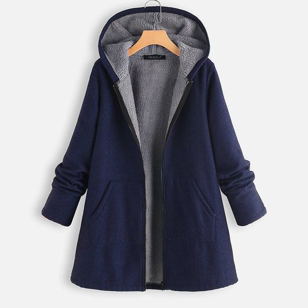 zanzea women autumn hooded long sleeve fleece thick coat winter outwear casual hoodies jackets vintage zipper coats plus size, Black;brown
zanzea women autumn hooded long sleeve fleece thick coat winter outwear casual hoodies jackets vintage zipper coats plus size, Black;brown