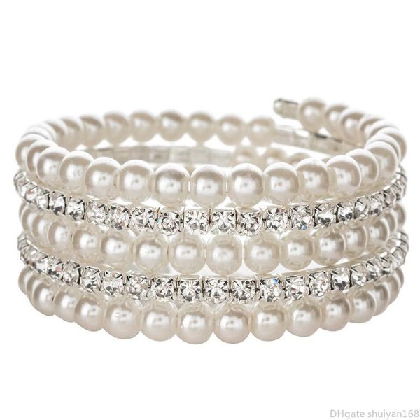 multilayer crystal rhinestones pearl bracelets statement bangles for women adjustable wristband cuff pulseras jewelry valentine's day g, Black
multilayer crystal rhinestones pearl bracelets statement bangles for women adjustable wristband cuff pulseras jewelry valentine's day g, Black