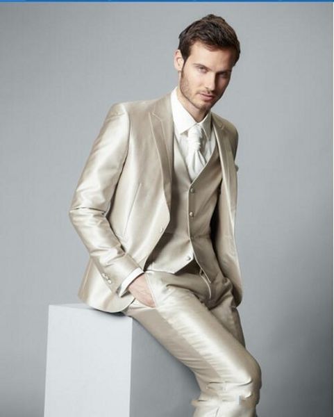 shinny khaki groom tuxedos peak lapel slim fit groomsmen wedding dress fashion man jacket blazer 3 piece suit(jacket+pants+vest+tie) 1812, Black;gray
shinny khaki groom tuxedos peak lapel slim fit groomsmen wedding dress fashion man jacket blazer 3 piece suit(jacket+pants+vest+tie) 1812, Black;gray