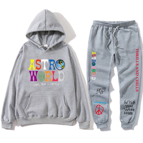 travis scott astroworl mens tracksuits hooded collar long sweat pants mens sports suits fashion spring and autumn slim clothing, Gray
travis scott astroworl mens tracksuits hooded collar long sweat pants mens sports suits fashion spring and autumn slim clothing, Gray