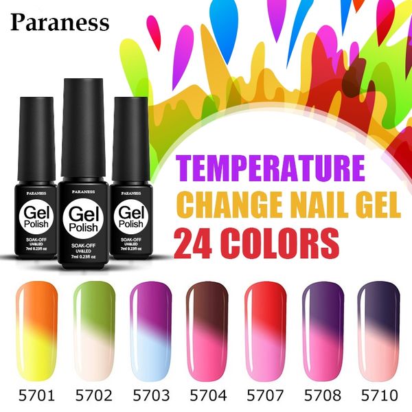 paraness temperature change gel varnish lucky 29 color enamel semi 7ml uv led nail gel polish art semi permanent polish, Red;pink
paraness temperature change gel varnish lucky 29 color enamel semi 7ml uv led nail gel polish art semi permanent polish, Red;pink