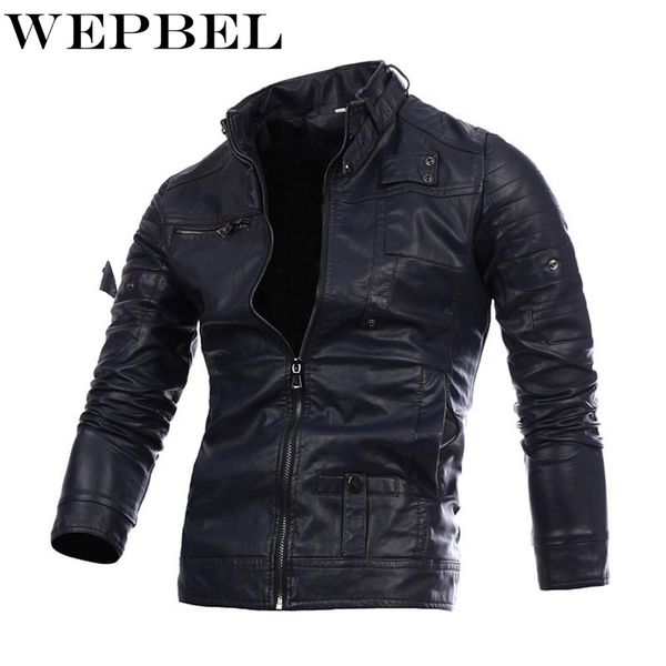 wepbel pu jacket zipper men full sleeve autumn winter casual fashion new warm boy men's jackets, Black
wepbel pu jacket zipper men full sleeve autumn winter casual fashion new warm boy men's jackets, Black