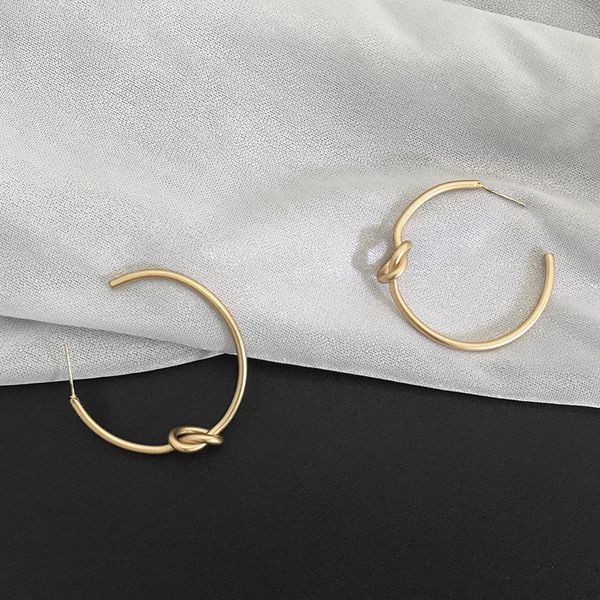 wtltc matte gold color knotted hoop earrings for women simple big large hoops earrings statement geometric circle, Golden
wtltc matte gold color knotted hoop earrings for women simple big large hoops earrings statement geometric circle, Golden