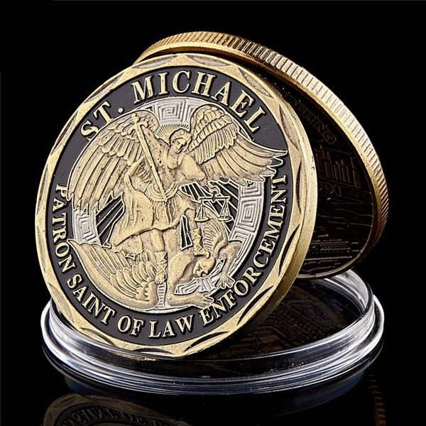 usa law enforcement patron archangel st. michael eagle 1oz gold plated token souvenir coin value collectibles
usa law enforcement patron archangel st. michael eagle 1oz gold plated token souvenir coin value collectibles
