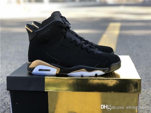 est air authentic 6 dmp defining moment black man basketball shoes black nubuck upper metallic gold retro sports sneakers ct4954-007
est air authentic 6 dmp defining moment black man basketball shoes black nubuck upper metallic gold retro sports sneakers ct4954-007
