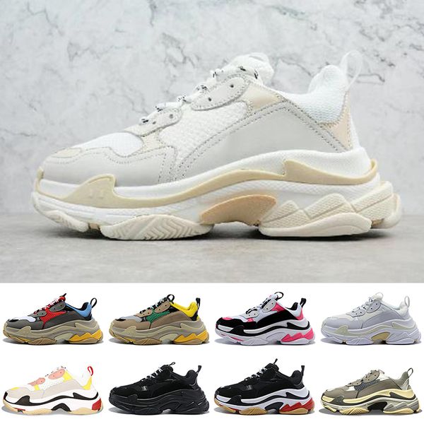 fashion luxury pairs 17fw triple s women mens designer casual shoes release track 3.0 tess gomma maille tripler platform triple s sneakers, Black
fashion luxury pairs 17fw triple s women mens designer casual shoes release track 3.0 tess gomma maille tripler platform triple s sneakers, Black