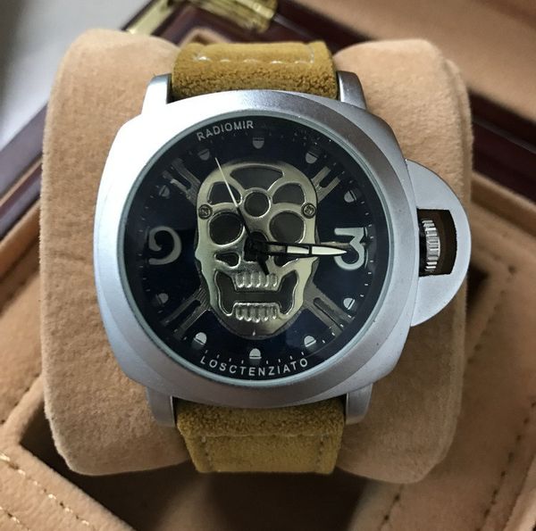 2022brand paner automatic table mens quartz watch orologio uomo luxury the fashion leisure ghost head wrist, Slivery;brown
2022brand paner automatic table mens quartz watch orologio uomo luxury the fashion leisure ghost head wrist, Slivery;brown