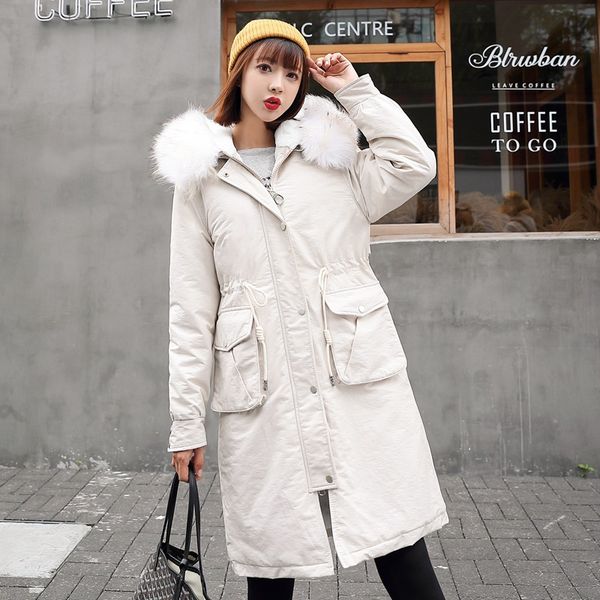 2019 fashion drawstring design women winter jacket cotton padded warm thicken fur collar ladies long coats parka womens jackets, Black
2019 fashion drawstring design women winter jacket cotton padded warm thicken fur collar ladies long coats parka womens jackets, Black