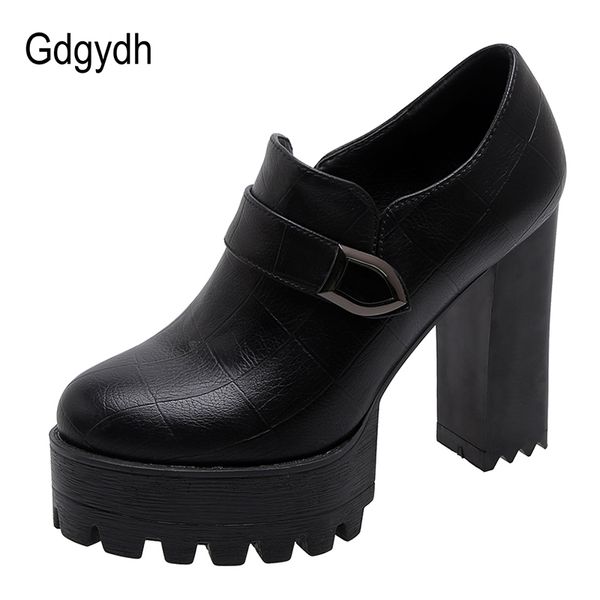 gdgydh spring autumn women block heel shoes platform fashion buckle extreme high heels pumps women zipper black leather party
gdgydh spring autumn women block heel shoes platform fashion buckle extreme high heels pumps women zipper black leather party