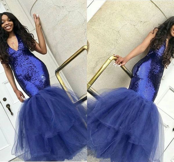 2019 african black girl sequined deep v neck mermaid prom dresses tulle skirt party dress evening gowns vestidos de fiesta custom made
2019 african black girl sequined deep v neck mermaid prom dresses tulle skirt party dress evening gowns vestidos de fiesta custom made